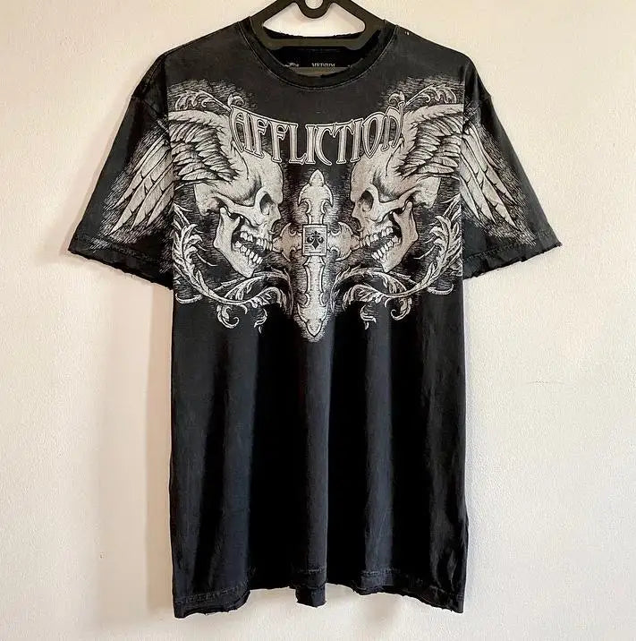 Y2k Vintage Gothic Skull