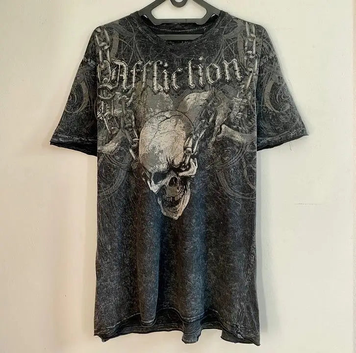 Y2k Vintage Gothic Skull