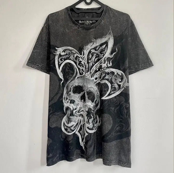Y2k Vintage Gothic Skull