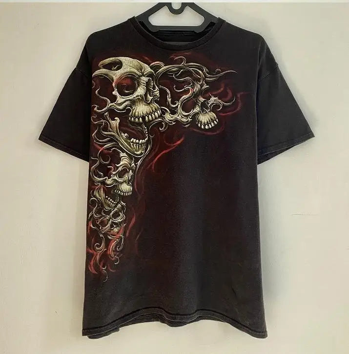 Y2k Vintage Gothic Skull