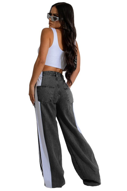 Women Fashion Casual Style Denim Pants