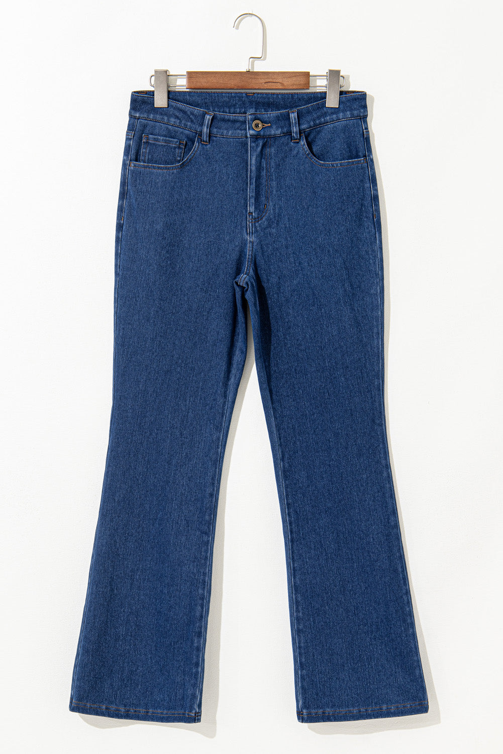 Ashleigh Blue Casual Mid Waist Stretchy Knit Bootcut Jeans