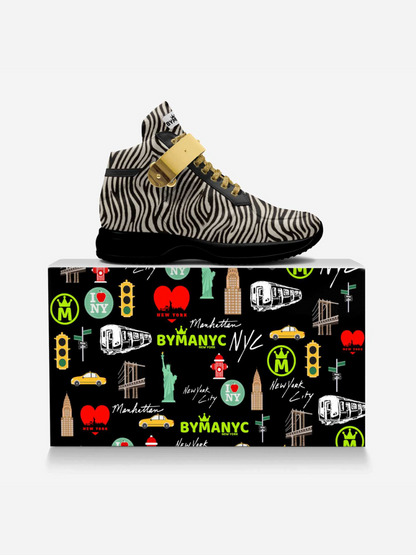 BYMANYC ® NYC Seaport Chic: Vegan Sneakers with Avant-Garde Edge