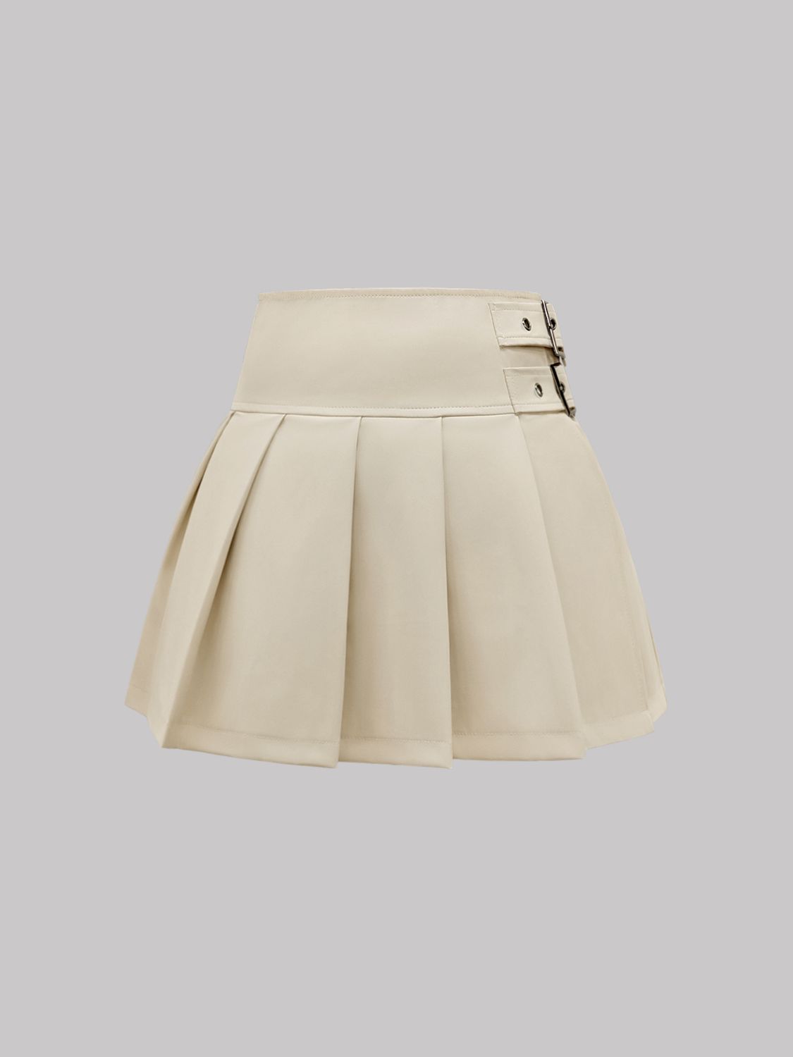 Sweatshirt & Pleated Mini Skirt