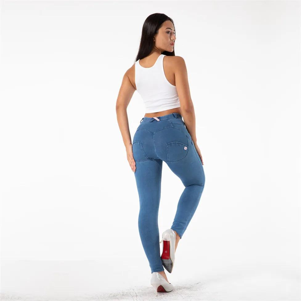 Shascullfites Butt Lift Jean Leggings Shapewear