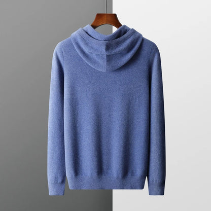 Men's Large Casual Sweatshirt 100% Merino Wool Hoodie