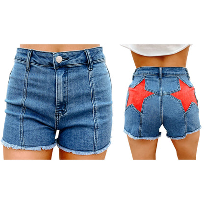 Y2K Vintage Jeans Aesthetic Star Pattern Print