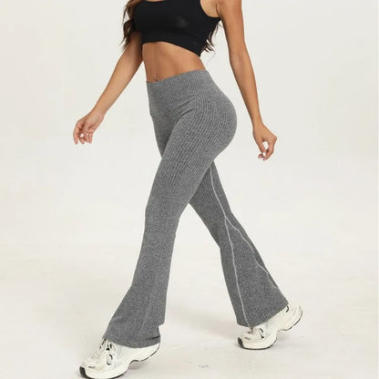 Micro Bell-bottoms Knitted Leggings