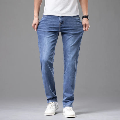 Men's Slim Elastic Cotton Jeans