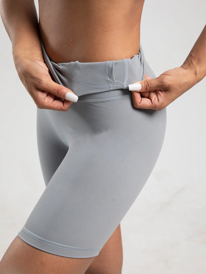 High Waist Wicking Jogging Running Sports Shorts