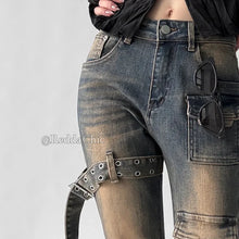 REDDACHiC Women's Low Waist Vintage Cargo Jeans