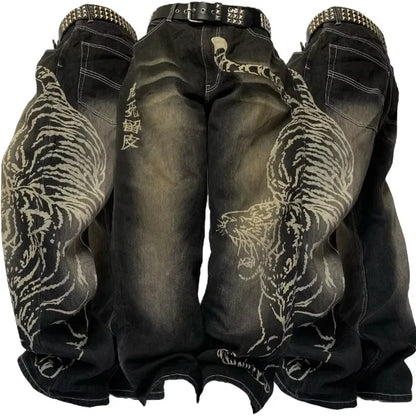 Street Vintage Harajuku Baggy Jeans Denim Pants