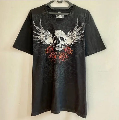 Y2k Vintage Gothic Skull