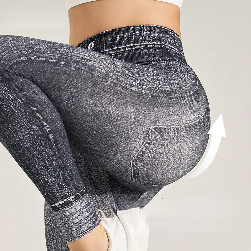 Denim Workout Fitness Yoga Leggings