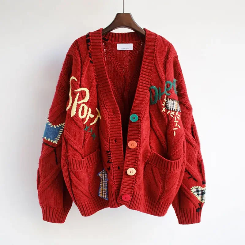 Warm Knitted Cardigan Sweater Jacket