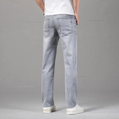 Men's Slim Elastic Cotton Jeans