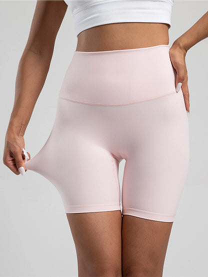 High Waist Wicking Jogging Running Sports Shorts