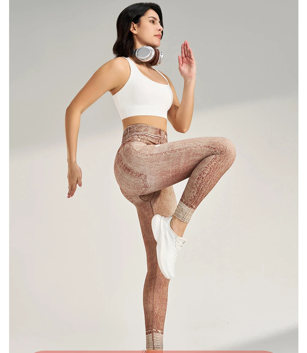 Denim Workout Fitness Yoga Leggings