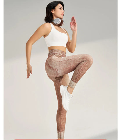 Denim Workout Fitness Yoga Leggings