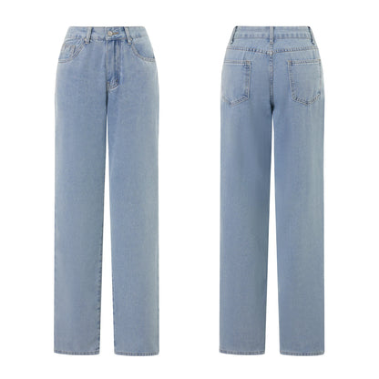 Y2K Vintage Grunge Denim Low Waist Straight Leg Jeans