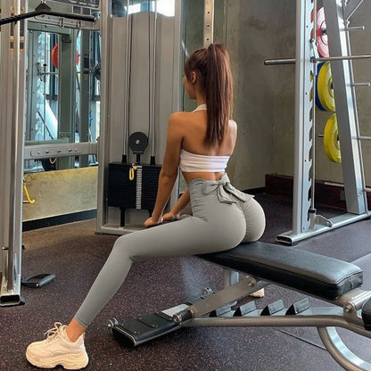 High Waist Yoga Leggings Pilates Pants