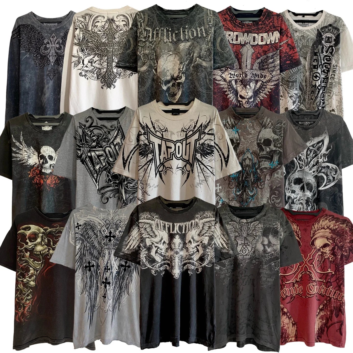 Y2k Vintage Gothic Skull