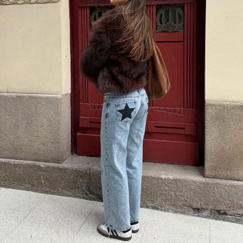 Vintage Five-Pointed Star Harajuku Baggy Jeans