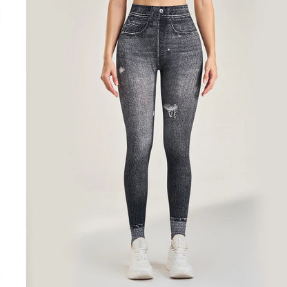 Denim Workout Fitness Yoga Leggings