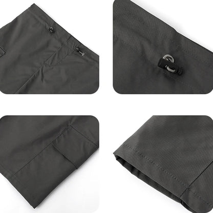 Retro Streetwear Cargo Skirt with High Waist Drawstring Pockets Skirt
