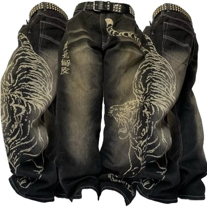 Streetwear Oversized Pocket Old Baggy Jeans