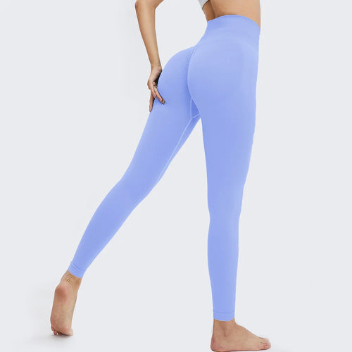 Women's High Waist Seamless Push Up Sport Leggings with Tummy Control