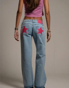 Vintage Five-Pointed Star Harajuku Baggy Jeans