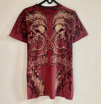 Y2k Vintage Gothic Skull