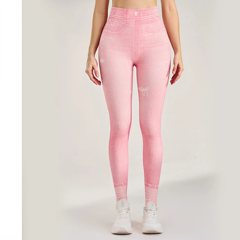Denim Workout Fitness Yoga Leggings