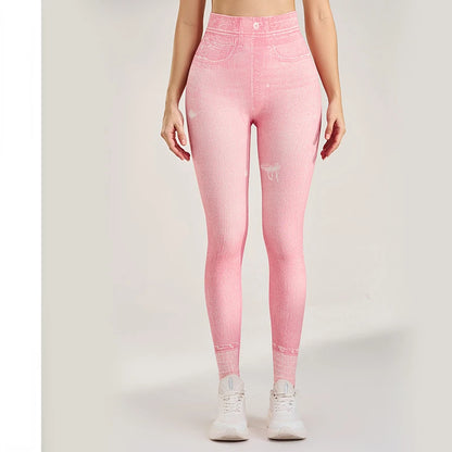 Denim Workout Fitness Yoga Leggings
