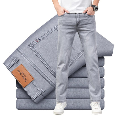 Men's Slim Elastic Cotton Jeans