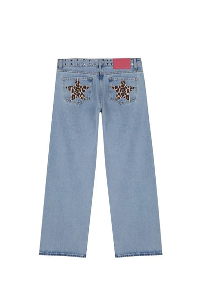 Vintage Five-Pointed Star Harajuku Baggy Jeans