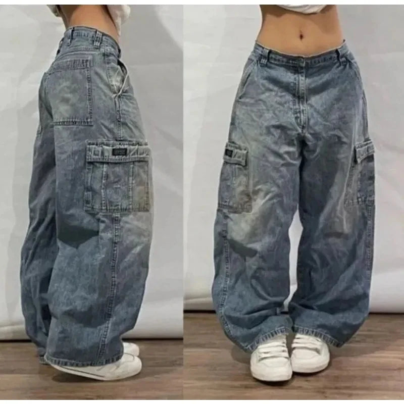 Streetwear Oversized Pocket Old Baggy Jeans