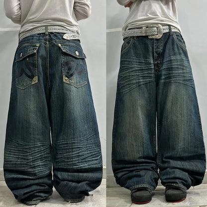 Street Vintage Harajuku Baggy Jeans Denim Pants