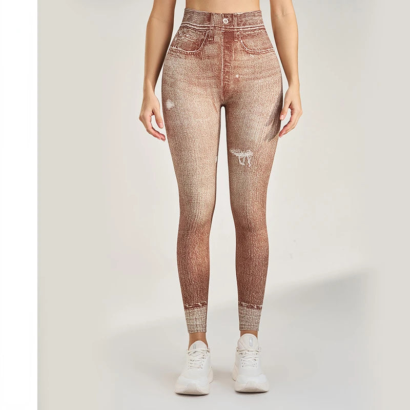 Denim Workout Fitness Yoga Leggings