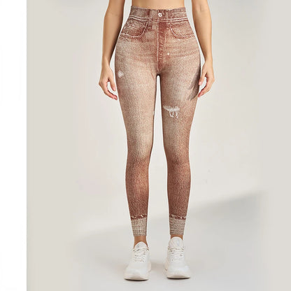 Denim Workout Fitness Yoga Leggings
