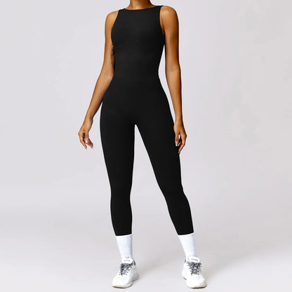 Seamless One-piece Suit Women Sports Jumpsuit Push up Yoga Suit