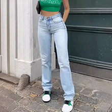 Women's Light Blue Slim fit High Waist Stretch Jeans