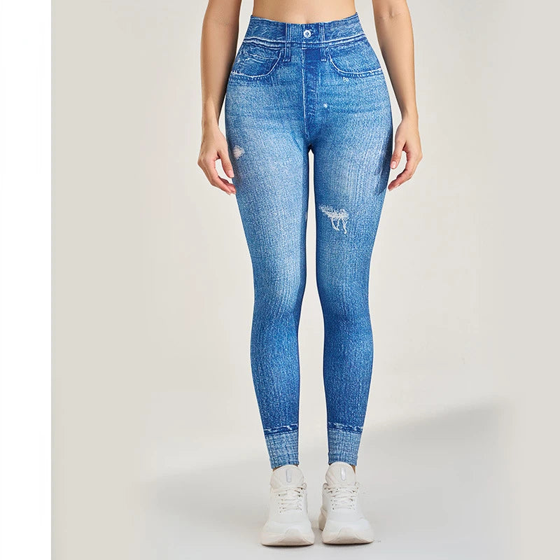 Denim Workout Fitness Yoga Leggings