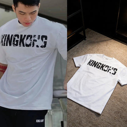 Men's Plus Size Round Neck Half Sleeve T-Shirt (KingKong)