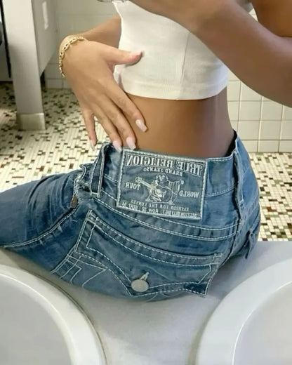 Harajuku Retro Gothic Straight Leg Jeans