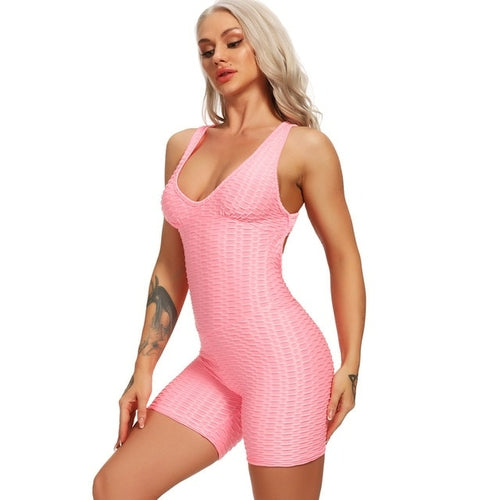 Women's Folding Push Up Fitness Rompers
