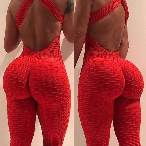 Women's Folding Push Up Fitness Rompers