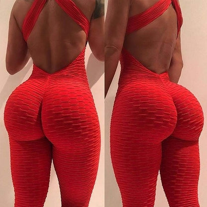 Women's Folding Push Up Fitness Rompers